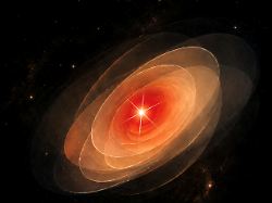 Rote Punkte im jungen Kosmos: Astronomen finden Hinweis auf Schwarzloch-Stern